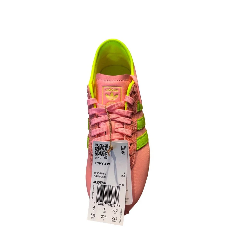 Adidas Originals Tokyo W Pink Neon Yellow Sneakers JQ0584 Womens Size 5.5 NEW
